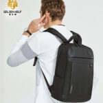 GOLDEN WOLF τσάντα πλάτης GB00400-BK