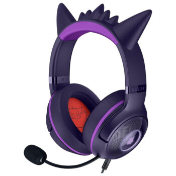 Kraken Kitty V2 Gengar Pokemon Ed. – RGB – USB 7.1 Gaming Headset – Purple Ears – PC / PS5 / SWITCH