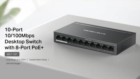 10x 10/100Mbps θύρες