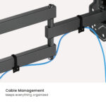 POWERTECH επιτοίχια βάση τηλεόρασης PT-1556