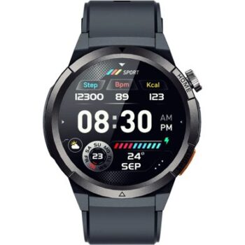 QCY Active GX Watch S12 Black 1,43" AMOLED HD 466x466 Metal Crown & buttons Call HD BT Watch IP68