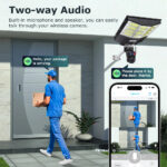 SECTEC smart ηλιακή κάμερα ST-LC598-EU με προβολέα