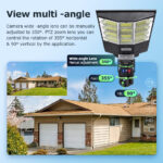 SECTEC smart ηλιακή κάμερα ST-LC598-EU με προβολέα