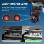 SECTEC smart ηλιακή κάμερα ST-LC598-EU με προβολέα