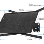 SECTEC ηλιακό router ST-SR08-EU-PNL με 2x πάνελ