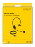 DELOCK headphones με μικρόφωνο 27177