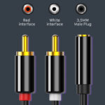 CABLETIME καλώδιο ήχου 3.5mm σε 2x RCA CT-H12G