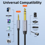 CABLETIME καλώδιο ήχου 3.5mm σε 6.35mm CT-AV321-H11G