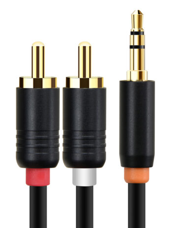 CABLETIME καλώδιο ήχου 3.5mm σε 2x RCA CT-AV314-P12G