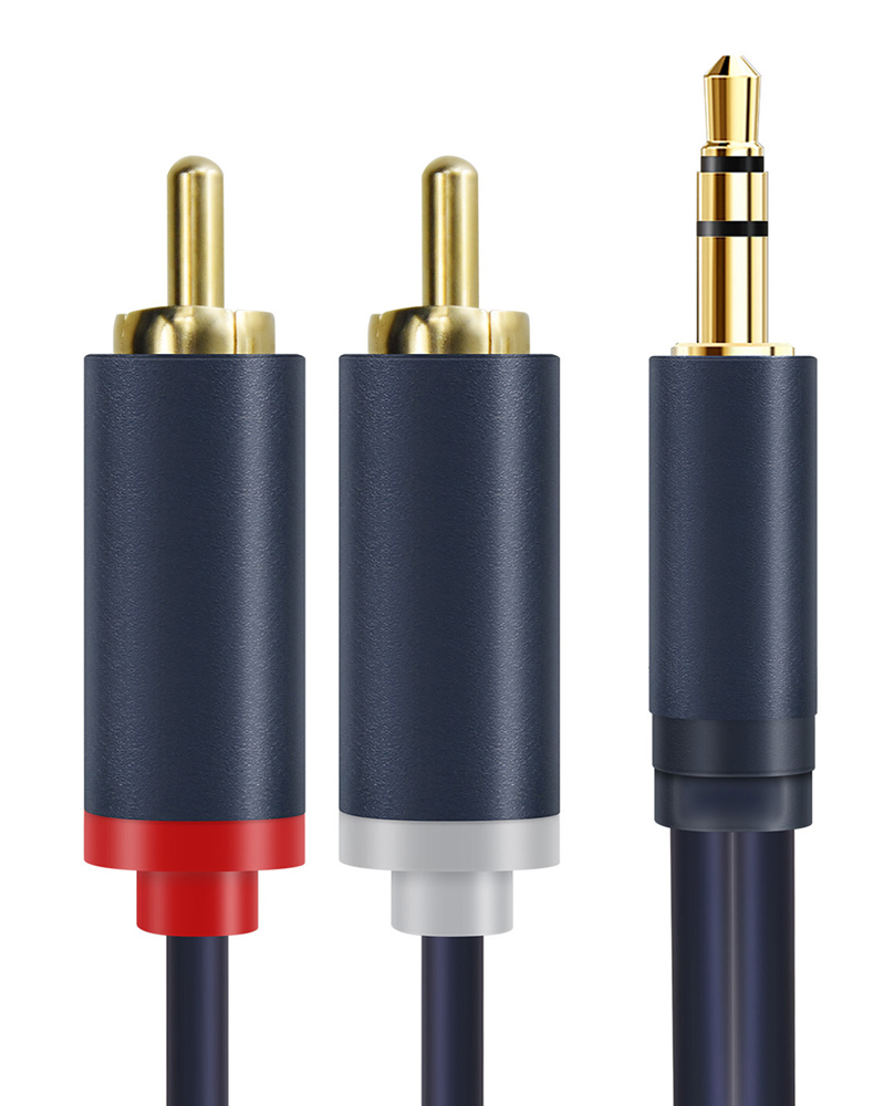 CABLETIME καλώδιο ήχου 3.5mm σε 2x RCA CT-AV303-H12G CABLETIME καλώδιο ήχου 3.5mm σε 2x RCA CT-AV303-H12G