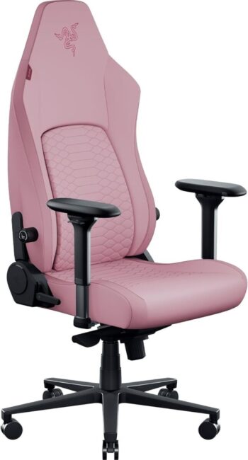 Razer Iskur V2 NewGen Quartz - Lumbar Support - Leather with CoolTouch™ - Steel Frame - < 136 kg