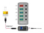 DELOCK USB hub 63262 με διακόπτες