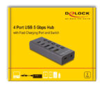 DELOCK USB hub 64248 με διακόπτες