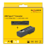 DELOCK docking station για M.2 NVMe/SATA ή 2.5"/3.5" SSD/HDD 64253