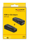 DELOCK αντάπτορας HDMI σε VGA 66560