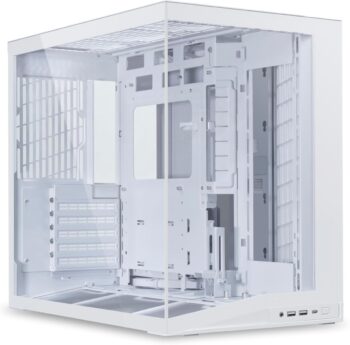 Lian Li O11D Mini V2 WHITE - ATX PC GAMING CASE - IMPROVED AIRFLOW - GPU SUPPORT BRACKET
