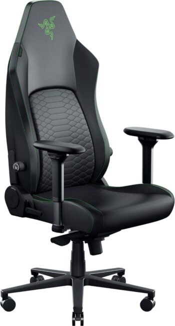 Razer Iskur V2 NewGen Black - Lumbar Support - Leather with CoolTouch™ - Steel Frame - < 136 kg