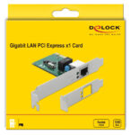 DELOCK κάρτα επέκτασης PCI Express σε RJ45 90381