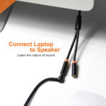 CABLETIME καλώδιο ήχου 3.5mm σε 2x 3.5mm CT-AV309-P12G