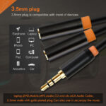 CABLETIME καλώδιο ήχου 3.5mm σε 2x 3.5mm CT-AV309-P12G