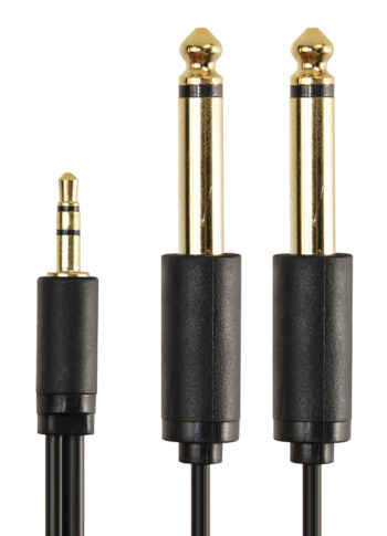 CABLETIME καλώδιο ήχου 3.5mm σε 2x 6.35mm AV310-17G