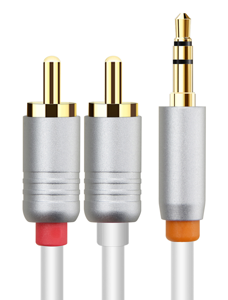 CABLETIME καλώδιο ήχου 3.5mm σε 2x RCA CT-AV314-P12G CABLETIME καλώδιο ήχου 3.5mm σε 2x RCA CT-AV314-P12G