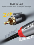 CABLETIME καλώδιο ήχου 2x RCA σε 2x RCA CT-RCA