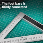 DELI μεταλλικός τριγωνικός χάρακας DL303200