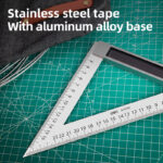 DELI μεταλλικός τριγωνικός χάρακας DL303200