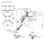 BRATECK gaming βάση γραφείου οθόνης LDT95-C012UC