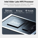 BEELINK mini PC/NAS ME Mini με 6x θέσεις M.2