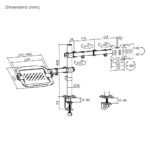 BRATECK βάση γραφείου οθόνης & laptop PT-1569