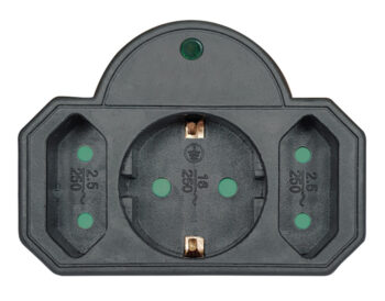 POWERTECH αντάπτορας ρεύματος PT-817 με προστασία υπέρτασης