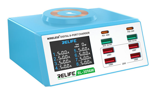 RELIFE σταθμός φόρτισης RL-309AW RELIFE σταθμός φόρτισης RL-309AW