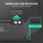 RIITEK ασύρματο πληκτρολόγιο Mini K18S με touchpad