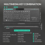 RIITEK ασύρματο πληκτρολόγιο Mini K18S με touchpad