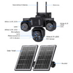 SECTEC smart ηλιακή κάμερα ST-523-9MAOV-4G-EU