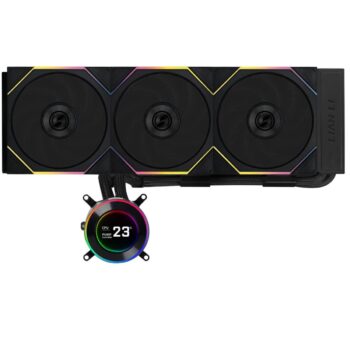 Lian Li HydroShift II LCD-C 360 RGB TL fan Black - AIO CPU Liquid Cooler with TL RGB Fans