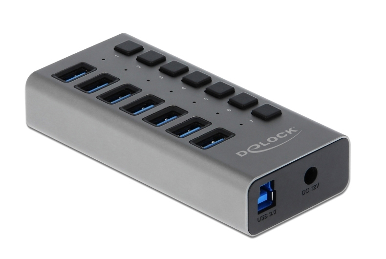 DELOCK USB hub 63669 με διακόπτες DELOCK USB hub 63669 με διακόπτες