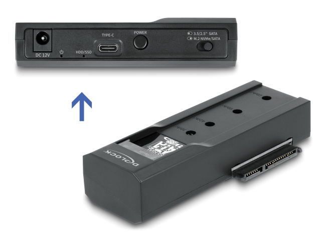DELOCK docking station για M.2 NVMe/SATA ή 2.5"/3.5" SSD/HDD 64253 DELOCK docking station για M.2 NVMe/SATA ή 2.5"/3.5" SSD/HDD 64253