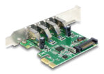 DELOCK κάρτα επέκτασης PCI Express x1 σε 4x USB 89360