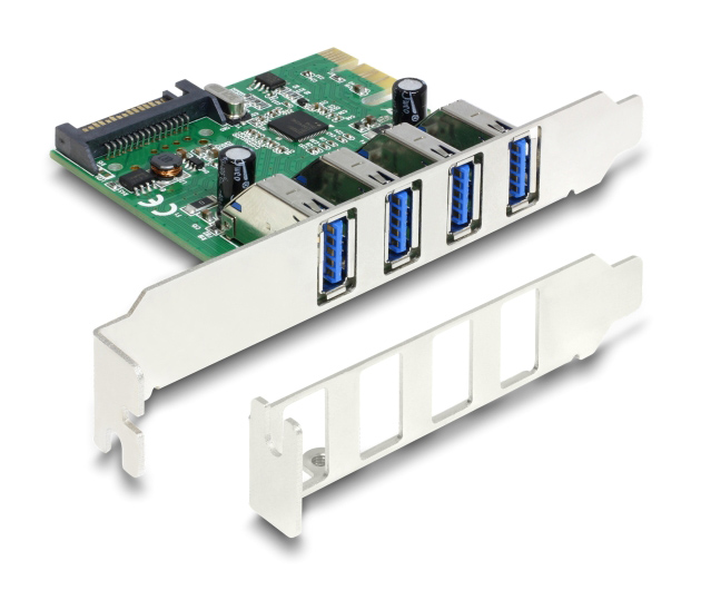 DELOCK κάρτα επέκτασης PCI Express x1 σε 4x USB 89360 DELOCK κάρτα επέκτασης PCI Express x1 σε 4x USB 89360