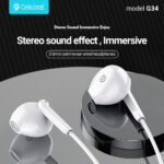 CELEBRAT earphones με μικρόφωνο G34