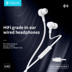 CELEBRAT earphones με μικρόφωνο G40