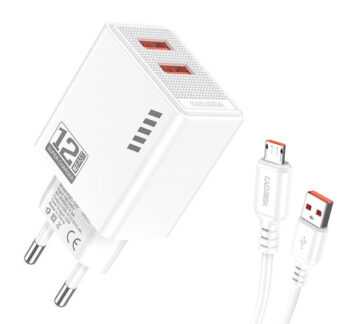 KAKUSIGA φορτιστής τοίχου KSC-1238 με καλώδιο micro USB