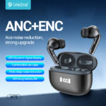 CELEBRAT earphones με θήκη φόρτισης W72
