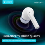 CELEBRAT earphones με θήκη φόρτισης W73