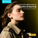 CELEBRAT earphones με θήκη φόρτισης W76