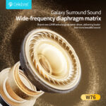 CELEBRAT earphones με θήκη φόρτισης W76