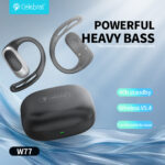 CELEBRAT earphones με θήκη φόρτισης W77